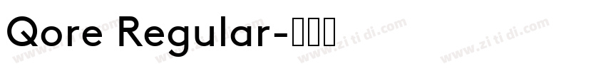 Qore Regular字体转换